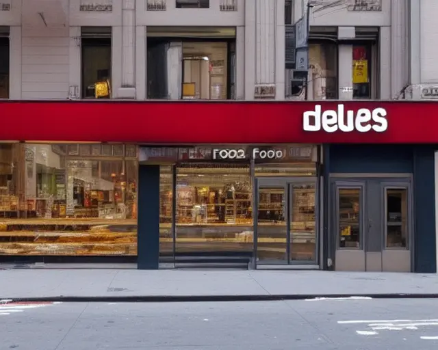 Delis food in garment district in New York City